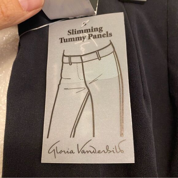 Gloria Vanderbilt trousers slacks dress plants side zip slimming stretch -12 - Picture 9 of 15